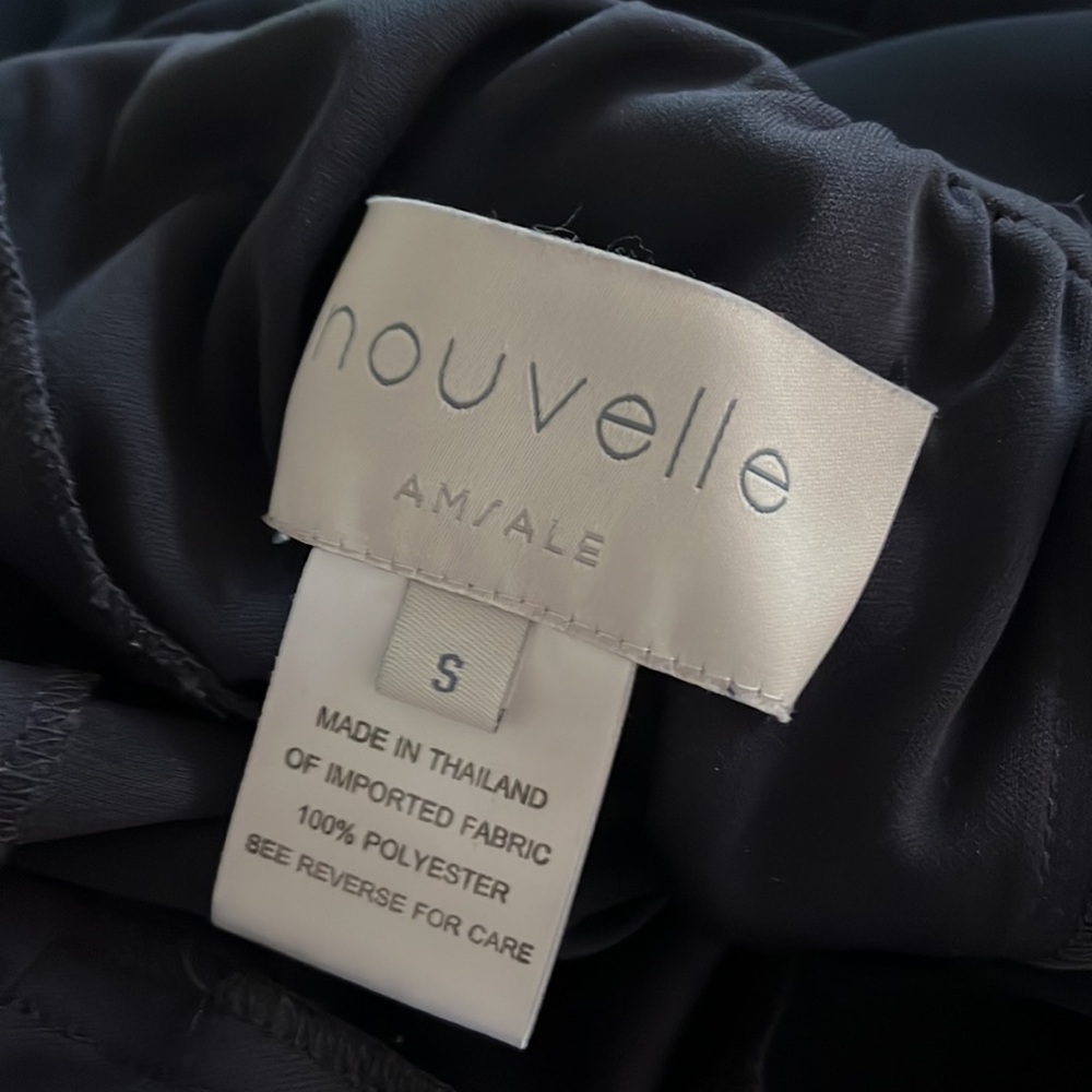 Nouvelle Amsale The Cait Navy Halter Bridesmaid Dress - only worn once!